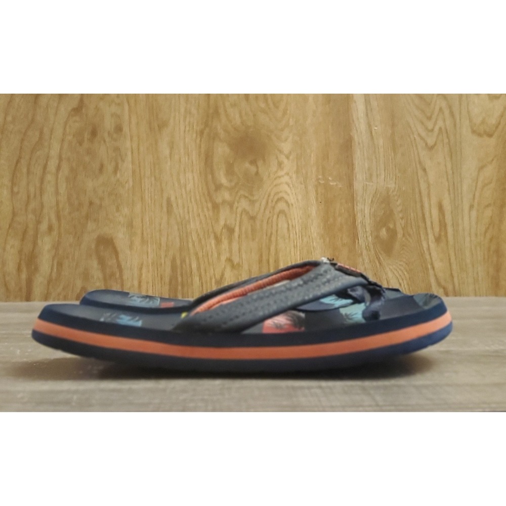 Reef Ahi Thong Flip Flops Youth Size 13-1 Navy